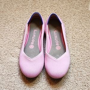 Rothy's Beginia Pink Round toe flats